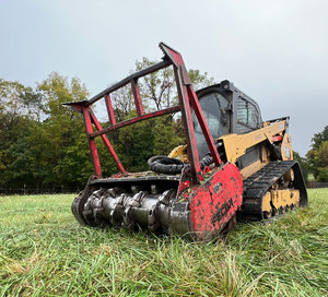 2026 CAT Skid Steer Loader with Forestry Mulcher Attachment Compact Track Loader Hydraulic Mulching <b>Machine</b> for Land Clearing - Product Image 2