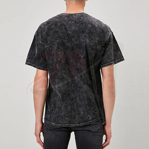 Camisetas de Algodón Orgánico para Hombre, Manga Corta, Diseño Liso, 100% Algodón, Cuello Redondo, Estilo Nuevo, Ropa Tejida - Product Image 3