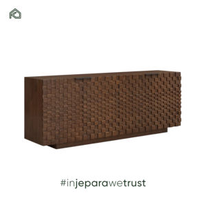 ตู้ไซด์บอร์ดวินเทจ ไม้เนื้อแข็งโบราณ ตู้เก็บของห้องรับประทานอาหารดีไซน์ไม่ซ้ำใคร ตู้บุฟเฟ่ต์ทันสมัย ตู้เก็บของห้องนั่งเล่น - Etsu - Product Image 2