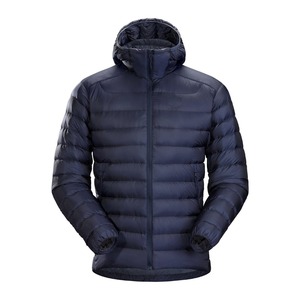 Blue Gray Men's Lightweight Puffer <b>Jacket</b> with Hood Windproof Insulated <b>Jacket</b> Quilted Lined Winter outdoor <b>jacket</b> - Product Image 3
