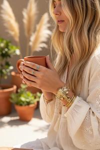 Indian 100% pure brass wholesale Fashion Brass Adjustable <b>Cuff</b> Bangle for Women Handmade Designer Stackable <b>Bracelets</b> large <b>cuff</b> - Product Image 2