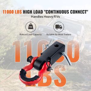 Gancio di traino per rimorchio con anello a D per recupero veicoli, camion e Jeep - Product Image 2