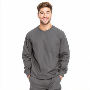 Camisetas Médicas para Hospital, Uniformes para Doctores y Enfermeras, Cómodas, de Manga Larga, Tejidas, 100% Algodón, Transpirables - Product Image 6