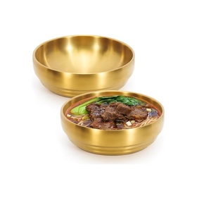 Ensemble de 2 bols décoratifs dorés pour la décoration de la maison, porte-clés en acier inoxydable, grand bol à clés pour table d'entrée - Product Image 3