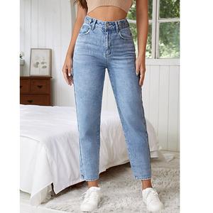 Jeans pour femmes taille haute, coupe skinny, grande taille, respirants, écologiques, pour la gym et l'entraînement, grande élasticité, export BD - Product Image 4