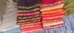 Luxury Floral Brocade Jacquard Silk Fabric Honey Lace Bridal Wedding Dress Cheongsam Upholstery Curtain <b>Sofa</b> Cushion <b>Cover</b> - Product Image 4