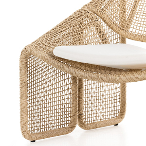 Conjunto de Sofás de Ratán Contemporáneo para Exteriores con Cojines Grises y Diseño Impermeable para Jardín, Estructura de Aluminio - Milán - Product Image 6
