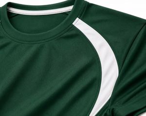 T-shirt personnalisé de qualité supérieure avec logo sur le devant, 100% polyester, écologique, coupe décontractée, tissu en toile - Product Image 2