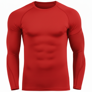 เสื้อรัดกล้ามเนื้อสำหรับผู้ชาย – เสื้อชั้นในแขนยาวทรงสปอร์ตสำหรับออกกำลังกายและ MMA - Product Image 3