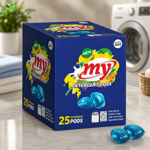 Cápsulas de Detergente Premium para Lavadoras de Carga Frontal y Superior |   Cápsulas de Lavandería Ultra Fresh Wash Extra White para Limpieza Profunda, Paquete de 25 Cápsulas - Product Image 3