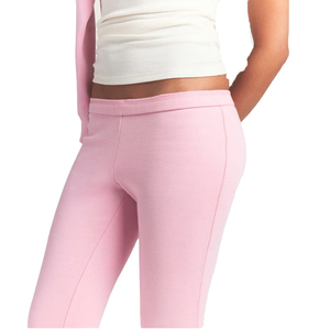 Premium Cotton Fleece Polo Sweatshirt Slim <b>Pants</b> Set Women Cotton Polyester Fleece Lounge Set Custom 2 piece Set Wholesale OEM - Product Image 5