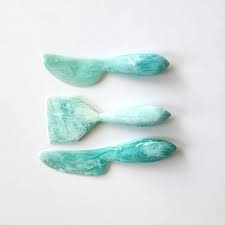Resin <b>Cheese</b> <b>Knife</b> <b>Set</b> with Marble Texture Handle Durable Dishwasher Safe Eco-Friendly Food-Grade for Home Restaurant Use - Product Image 3