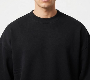 Sweat-shirt polaire oversize pour homme, coupe ample à épaules tombantes, pull streetwear à manches longues, haut tendance avec impression graphique personnalisée - Product Image 4