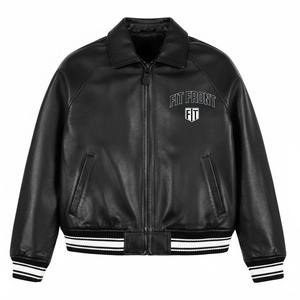 เสื้อแจ็คเก็ตหนังแท้สำหรับผู้ชาย คุณภาพพรีเมียม กันลม กันน้ำ สีพื้น มีทุกขนาด ราคาดีที่สุด - Product Image 1