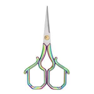 Handmade Household Stainless Steel Vintage Sewing Small Embroidery Scissor High Quality Fancy Manicure Scissors - Product Image 6