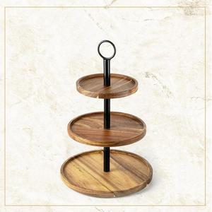 Support à Cupcake à 3 niveaux Plateau de service à plusieurs niveaux pour la décoration de la cuisine Dessert Décor de mariage Plateau de table à étages décoratif - Product Image 3