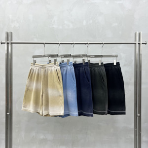 Pantalones Cortos de Lona Lavada y Desgastada de Alta Calidad para Hombre, Estilo Urbano, Ecológicos, Transpirables, Personalizables, Holgados, Casuales de Verano, Color Liso 2026 - Product Image 3