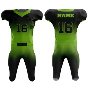 Uniforme de Fútbol Americano de Manga Corta Transpirable de Alta Calidad Hecho a Medida, 100% Poliéster, Personalizable, Venta al Por Mayor - Product Image 6