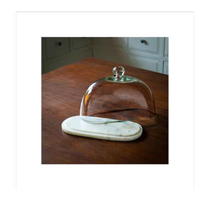 Campana de Cristal Hecha a Mano con Base de Madera, Perfecta para Velas, Bombillas y Decoración de Centros de Mesa - Product Image 1