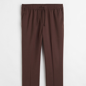 Pantalones Deportivos Casuales Ajustados para Hombre, Nueva Moda, 100% Algodón, Secado Rápido, Cierre con Cordón, Bolsillos Laterales - Product Image 4