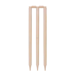 Ensemble de stumps de cricket en bois ZAP, qualité supérieure, durables, taille standard, avec bails, pour clubs et académies - Product Image 3