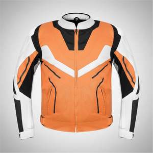Hot Selling New Fashion Unisex Waterproof Printed Genuine Leather Cordura Motorcycle Jacket Customized Motorbike Jacket for - Product Image 1