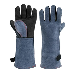 Gants de soudage en cuir de vachette robustes, résistants à la chaleur, gants de travail de sécurité pour soudeurs industriels - Product Image 1