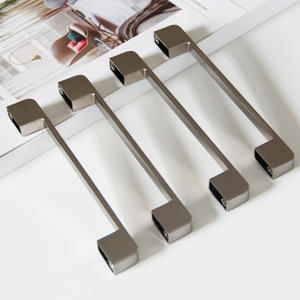Poignée de tiroir minimaliste carrée en alliage de zinc, poignée de meuble contemporaine pour cuisine, salle à manger, chambre à coucher, commode - Product Image 2