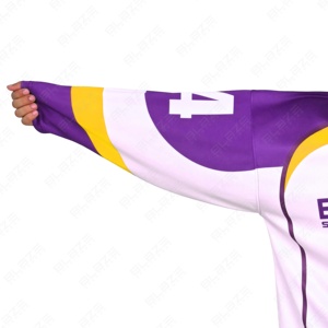 Blaze Fight Wear Alta calidad CustomIce Hockey Jersey O-cuello Manga completa Formal Microfibra Diseño de punto Camisetas para hombres - Product Image 5