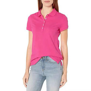 Polo de Manga Larga para Mujer, con Cuello en Contraste, Moderno, de Mezcla de Algodón Suave, Estampado, para un Look Casual de Negocios - Product Image 5