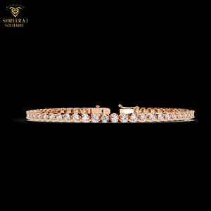 Bracelet tennis pour femme en or massif 14 carats avec diamants CVD cultivés en laboratoire de 2,50 mm de clarté VVS - Product Image 3