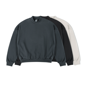 เสื้อสเวตเชิ้ตผ้าฟลีซปักลายสีดำแบบยูนิเซ็กซ์รุ่นใหม่ปี 2026 ขายส่งยอดนิยมสำหรับวัยรุ่นหญิงและผู้หญิง - Product Image 1