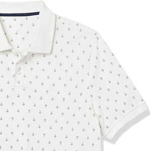 Polo pour homme en piqué épais, fabrication OEM sur mesure, marque privée, 240 GSM, 100% coton, tissu structuré de qualité supérieure - Product Image 5