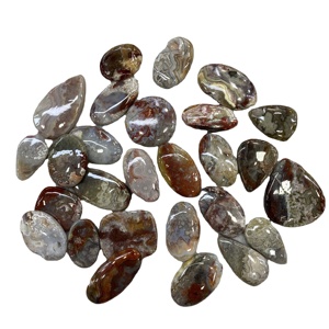 Encaje loco, cuentas de Coral gris Natural de alta calidad, corte ovalado, piedra preciosa, efecto de cambio de Color, joyería hermosa, 100 Uds. - Product Image 1