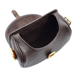 Sac à cartouches en cuir véritable marron clair, étui de transport pour la chasse et le tir, sacoche d'épaule ultime pour cartouches – Guide complet des meilleurs sacs à cartouches - Product Image 3