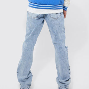 Pantalones Vaqueros Azules para Hombre, Corte Ajustado, Tela Elástica y Cómoda - Product Image 1