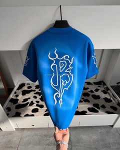 Camiseta para Hombre con Estampado de Letras, Camiseta Vintage con Logo, Talla Grande, 100% Algodón - Product Image 2