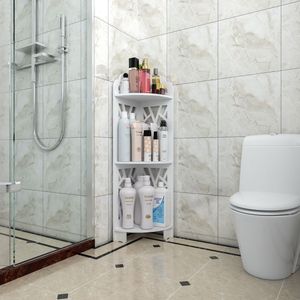Spedizione Gratuita: Mensola Angolare per Doccia a 3 Ripiani Impermeabile per Organizzazione Bagno, Collezione YJ - Product Image 1
