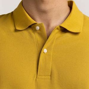 Top vente hommes décontracté Slim Fit Golf pour polo léger à manches courtes couleur unie tricoté tissu pour vêtements de plein air - Product Image 5