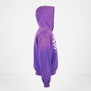 Sudadera con Capucha Oversize para Hombre, Estilo Vintage, con Degradado de Color, Lavado Ácido, Bordado 3D, Hombros Caídos, Estampado Serigrafiado, Tejido Pesado - Product Image 3