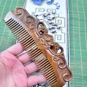 Peigne en bois écologique, soin des cheveux naturel, antistatique, démêlant, massage du cuir chevelu, pour la maison, le salon, pour un usage quotidien - Product Image 6