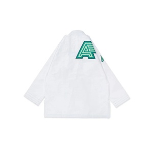Kimono de BJJ Profesional de Algodón con Tejido Pearl Weave, Secado Rápido, Transpirable, Blanco, 450 GSM, con Bolsas - Product Image 2