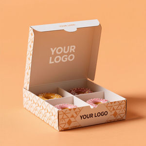 Cajas de Papel para Pasteles y Donas para Llevar, Cajas Desechables para Empacar Alimentos con Separadores - Product Image 2