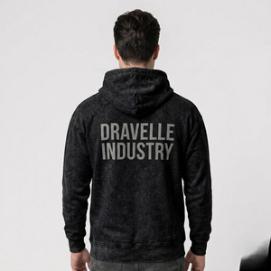Sudadera con Capucha para Hombre, Personalizable, de Gran Tamaño, Servicio OEM, Felpa de Primera Calidad, Lavado Ácido, Impresión Digital - Product Image 2