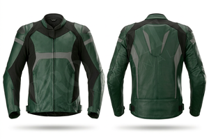 Hot Sale Genuine Leather Motorcycle Jacket with Breathable Design & Reflective Strips Stylish and Durable OEM Biker Gear Jacket - Product Image 4