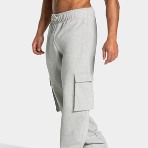 Plain Blank Sweat <b>Pants</b> Jogger Heavy Weight Cut Sew Thick Cotton Heavyweight Men Sweatpants Stock - Product Image 1