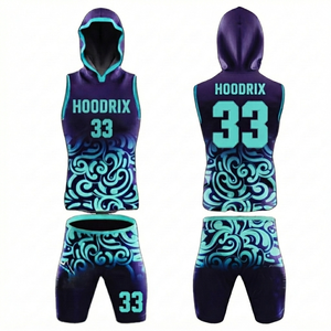 Custom Sublimated 7 on 7 Football Uniforms Set Breathable <b>Compression</b> Quick Dry Men Youth 7v7 Team Practice Jersey and Shorts - Product Image 1