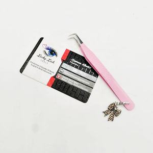 Pinzas profesionales de Extensión de pestañas de acero inoxidable, la mejor Etiqueta Privada, abalorios de arco de bota delgada, puntas de fibra, pinzas sostenibles - Product Image 2