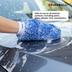 Guante de Lavado Premium Fireball, Microfibra Ultrasuave, Guante de Limpieza de Autos Antiarañazos, Ligero y Reutilizable - Product Image 5
