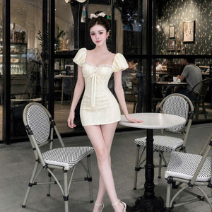 Ensemble deux pièces pour femme en coton et soie, jupe longue sans manches, couleur unie, coupe ajustée décontractée, lavable, écologique, décor discret - Product Image 4